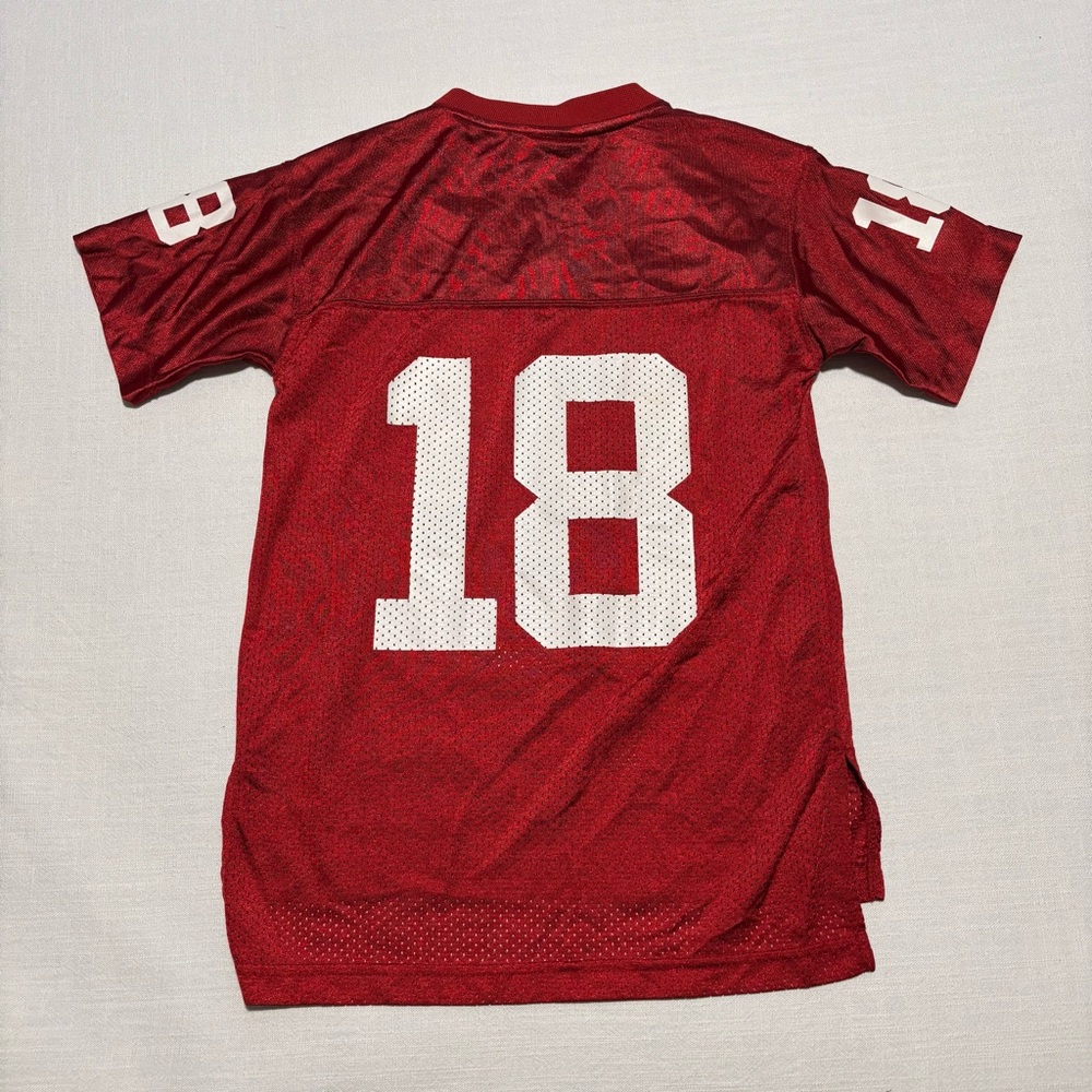 Kids Genuine Stuff Oklahoma Sooners #18 Home Football Jersey | Red | Size Small - Picture 5 of 8